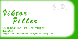 viktor piller business card